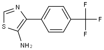 5-Amino-4-(4-trifluoromethylphenyl)thiazole 结构式