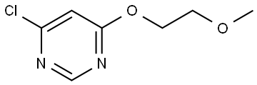 4-Chloro-6-(2-methoxyethoxy)pyrimidine Structure