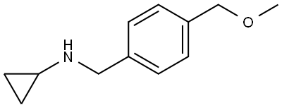 N-Cyclopropyl-4-(methoxymethyl)benzenemethanamine 结构式