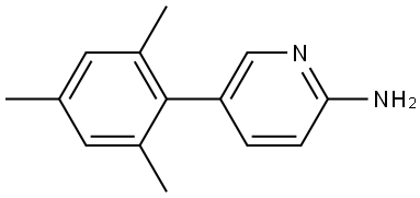 5-(2,4,6-Trimethylphenyl)-2-pyridinamine,1249391-28-3,结构式