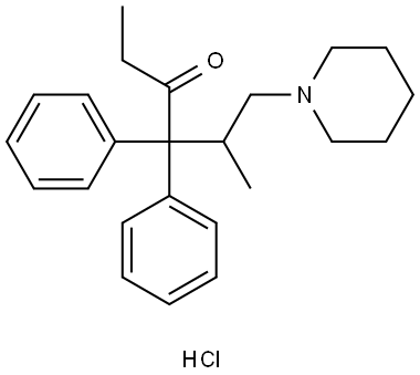 Dipipanone Hydrochloride Struktur