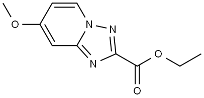 Ethyl 7-methoxy[1,2,4]triazolo[1,5-a]pyridine-2-carboxylate 结构式