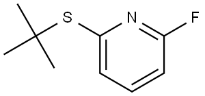 2-(tert-butylthio)-6-fluoropyridine Structure