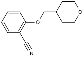 2-[(Tetrahydro-2H-pyran-4-yl)methoxy]benzonitrile Structure