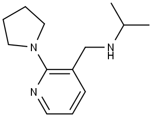 N-(1-Methylethyl)-2-(1-pyrrolidinyl)-3-pyridinemethanamine 结构式