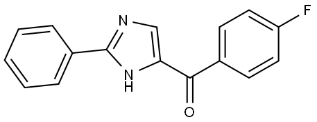 (4-fluorophenyl)(2-phenyl-1H-imidazol-4-yl)methanone 结构式