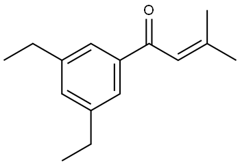 1-(3,5-diethylphenyl)-3-methylbut-2-en-1-one,1253905-74-6,结构式