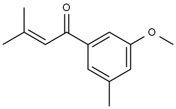 1-(3-methoxy-5-methylphenyl)-3-methylbut-2-en-1-one 结构式