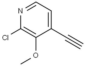 2-Chloro-4-ethynyl-3-methoxypyridine Structure