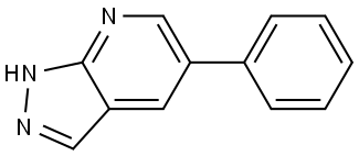 5-Phenyl-1H-pyrazolo[3,4-b]pyridine,1256794-91-8,结构式