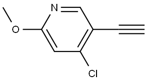 4-Chloro-5-ethynyl-2-methoxypyridine,1256804-82-6,结构式