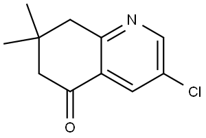 3-chloro-7,7-dimethyl-7,8-dihydroquinolin-5(6H)-one 结构式