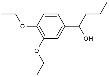 1-(3,4-diethoxyphenyl)butan-1-ol Struktur