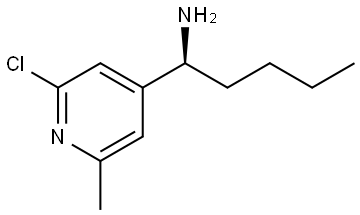 (S)-1-(2-chloro-6-methylpyridin-4-yl)pentan-1-amine 结构式