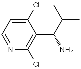 (1S)-1-(2,4-DICHLORO(3-PYRIDYL))-2-METHYLPROPYLAMINE Structure