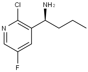 (1S)-1-(2-CHLORO-5-FLUORO(3-PYRIDYL))BUTYLAMINE,1259621-62-9,结构式