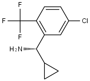 (S)-[5-CHLORO-2-(TRIFLUOROMETHYL)PHENYL](CYCLOPROPYL)METHANAMINE Structure