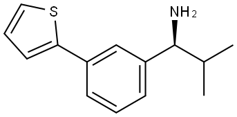 (1S)-2-METHYL-1-(3-(2-THIENYL)PHENYL)PROPYLAMINE Structure