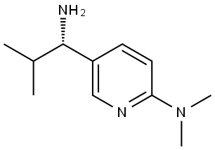 5-((1S)-1-AMINO-2-METHYLPROPYL)(2-PYRIDYL)]DIMETHYLAMINE 结构式