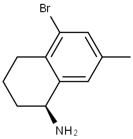 (1S)-5-BROMO-7-METHYL-1,2,3,4-TETRAHYDRONAPHTHYLAMINE 结构式