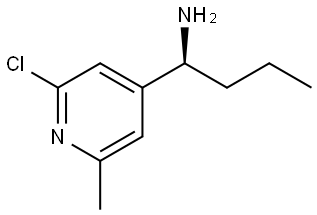 (1S)-1-(2-CHLORO-6-METHYLPYRIDIN-4-YL)BUTAN-1-AMINE Structure