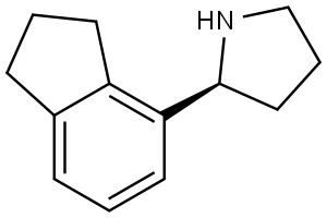 (2S)-2-(2,3-dihydro-1H-inden-4-yl)pyrrolidine Structure