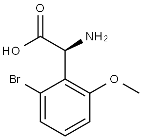 (2S)-2-AMINO-2-(2-BROMO-6-METHOXYPHENYL)ACETIC ACID Structure