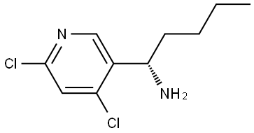 (1S)-1-(4,6-DICHLORO(3-PYRIDYL))PENTYLAMINE,1259756-28-9,结构式