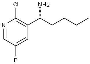 (1R)-1-(2-CHLORO-5-FLUORO(3-PYRIDYL))PENTYLAMINE Struktur