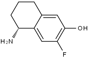 (R)-5-amino-3-fluoro-5,6,7,8-tetrahydronaphthalen-2-ol,1259813-45-0,结构式