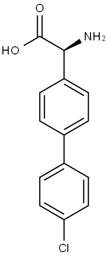 (2S)-2-AMINO-2-(4'-CHLORO-[1,1'-BIPHENYL]-4-YL)ACETIC ACID,1259824-92-4,结构式