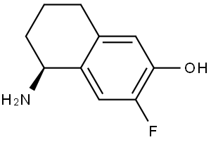 (S)-5-amino-3-fluoro-5,6,7,8-tetrahydronaphthalen-2-ol,1259854-91-5,结构式