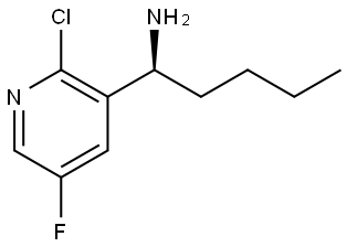 (1S)-1-(2-CHLORO-5-FLUORO(3-PYRIDYL))PENTYLAMINE,1259857-80-1,结构式