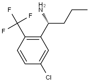 (1R)-1-[5-CHLORO-2-(TRIFLUOROMETHYL)PHENYL]BUTAN-1-AMINE Structure