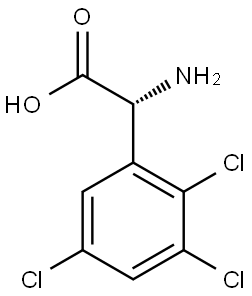 (2R)-2-AMINO-2-(2,3,5-TRICHLOROPHENYL)ACETIC ACID,1259914-66-3,结构式