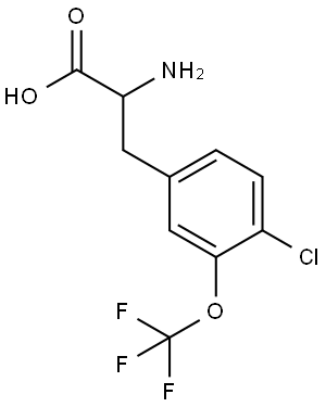2-AMINO-3-[4-CHLORO-3-(TRIFLUOROMETHOXY)PHENYL]PROPANOIC ACID Struktur