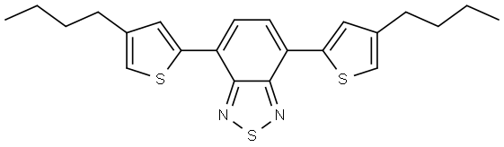 4,7-bis-(4-butyl-thien-2-yl)-benzo[c][1,2,5]thiadiazole Structure