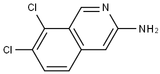 3-Isoquinolinamine, 7,8-dichloro- 结构式