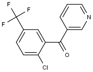 (2-chloro-5-(trifluoromethyl)phenyl)(pyridin-3-yl)methanone Structure