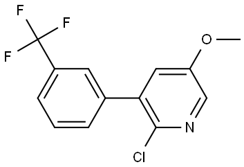 2-Chloro-5-methoxy-3-[3-(trifluoromethyl)phenyl]pyridine,1261587-41-0,结构式