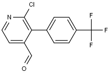 2-chloro-3-(4-(trifluoromethyl)phenyl)isonicotinaldehyde Structure