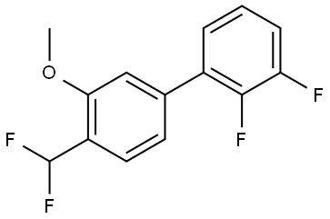 4'-(Difluoromethyl)-2,3-difluoro-3'-methoxy-1,1'-biphenyl,1261777-15-4,结构式