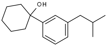 1-(3-isobutylphenyl)cyclohexanol 结构式