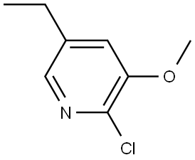 2-Chloro-5-ethyl-3-methoxypyridine 结构式