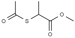 methyl 2-(acetylthio)propanoate Struktur