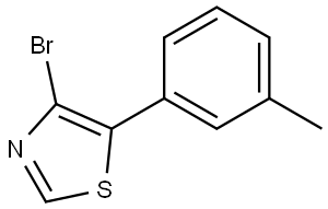 4-Bromo-5-(3-tolyl)thiazole Structure