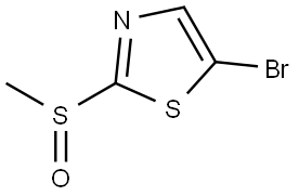 5-Bromo-2-(methylsulfinyl)thiazole,1264036-18-1,结构式