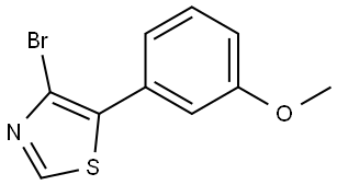 4-Bromo-5-(3-methoxyphenyl)thiazole Structure