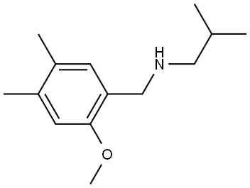 2-Methoxy-4,5-dimethyl-N-(2-methylpropyl)benzenemethanamine,1267014-96-9,结构式