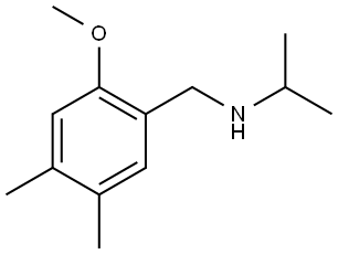 2-Methoxy-4,5-dimethyl-N-(1-methylethyl)benzenemethanamine 结构式